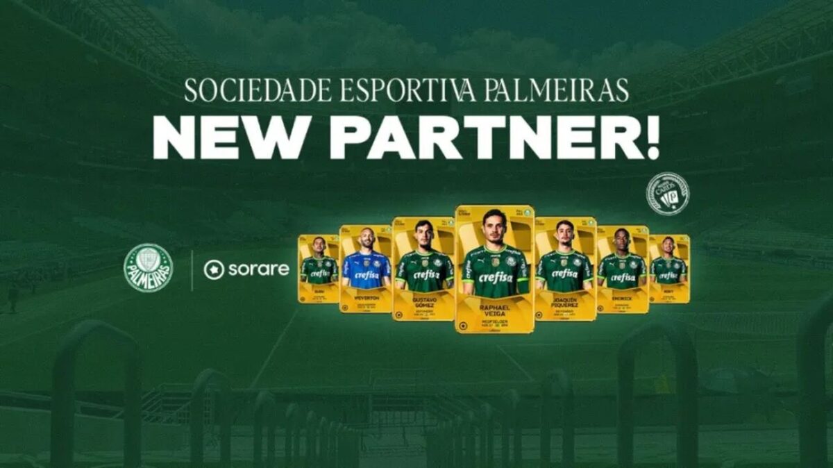 Palmeiras fecha parceria com Sorare e passa a ter NFTs de jogadores do elenco atual