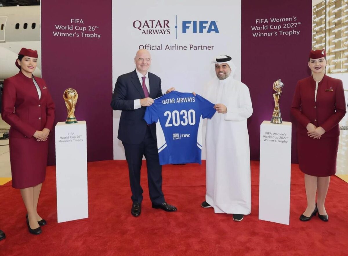 FIFA e Qatar Airways renovam patrocínio até 2030