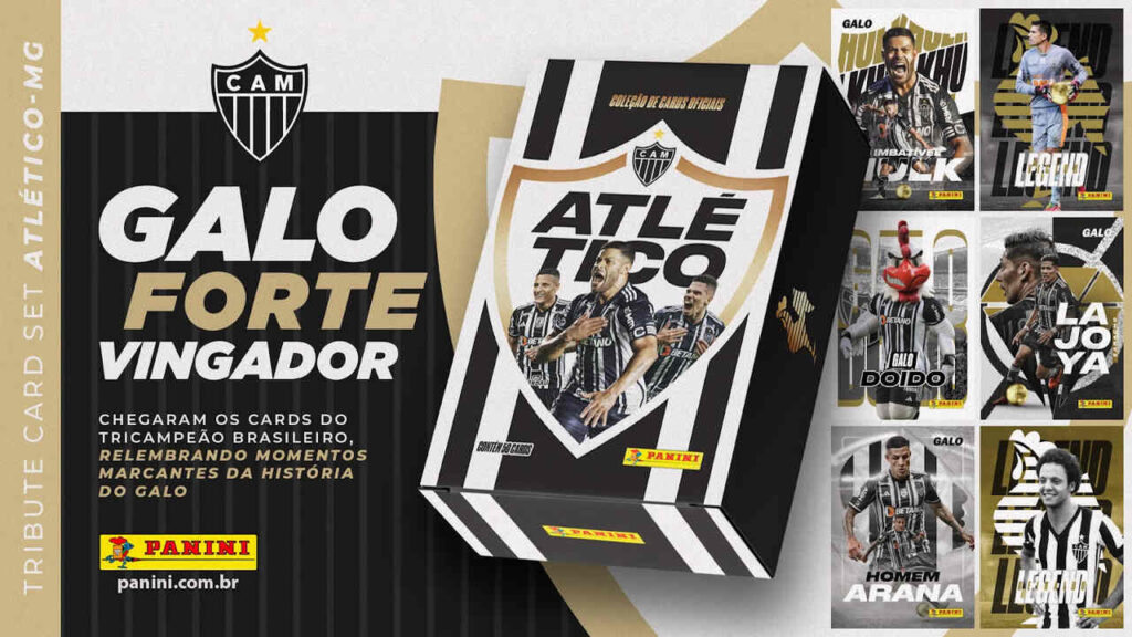 Panini apresenta nova coleção de cards do Atlético-MG