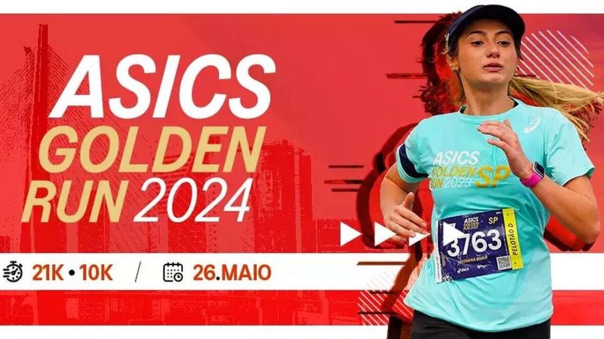 Asics realizará o circuito Golden Run em São Paulo e no Rio de Janeiro em 2024