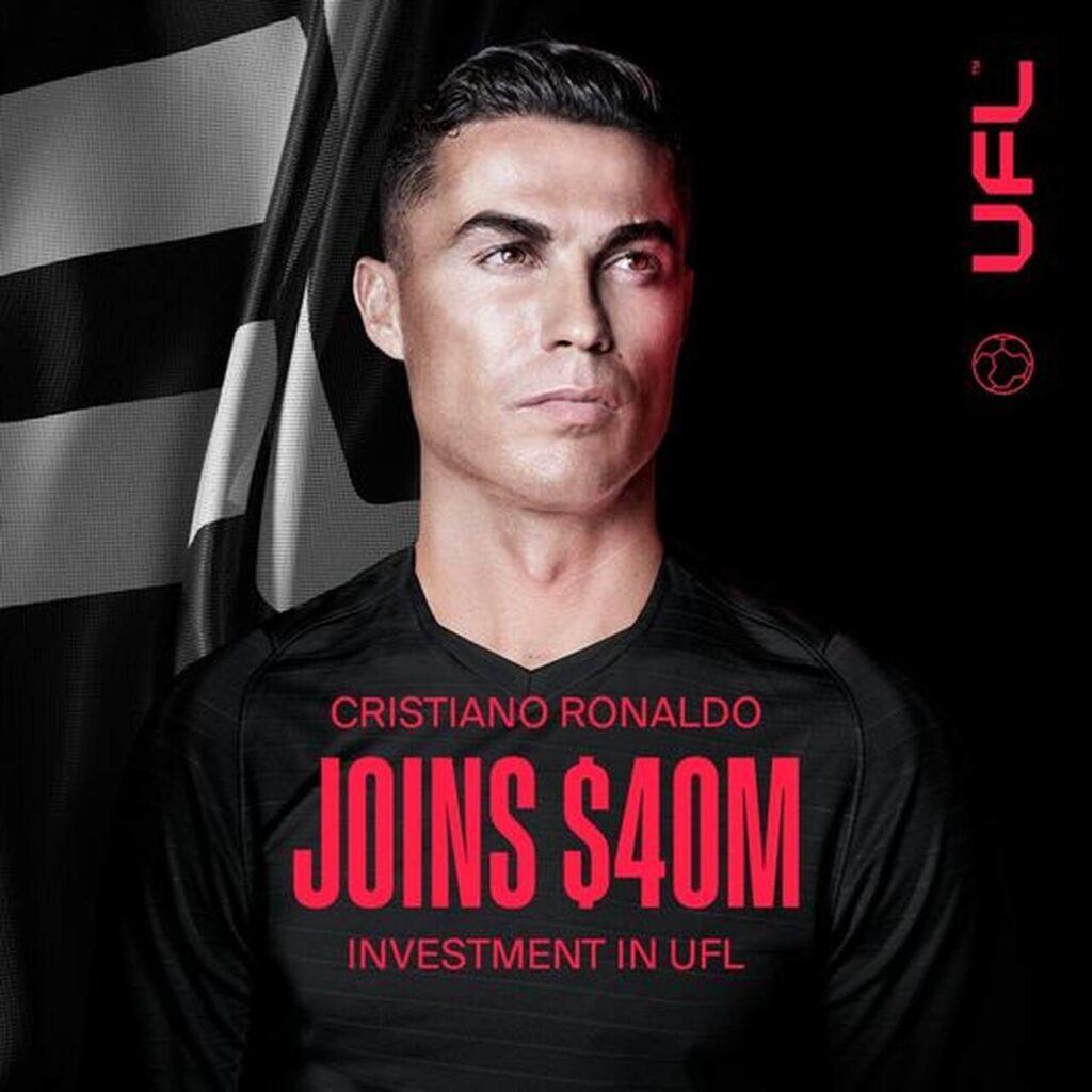 Cristiano Ronaldo se torna investidor do Ultimate Football League
