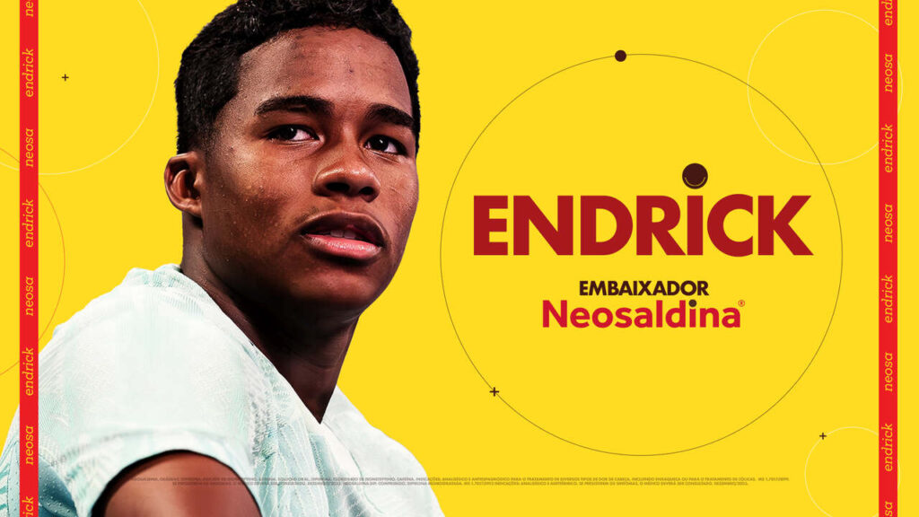 Endrick é o novo embaixador de Neosaldina