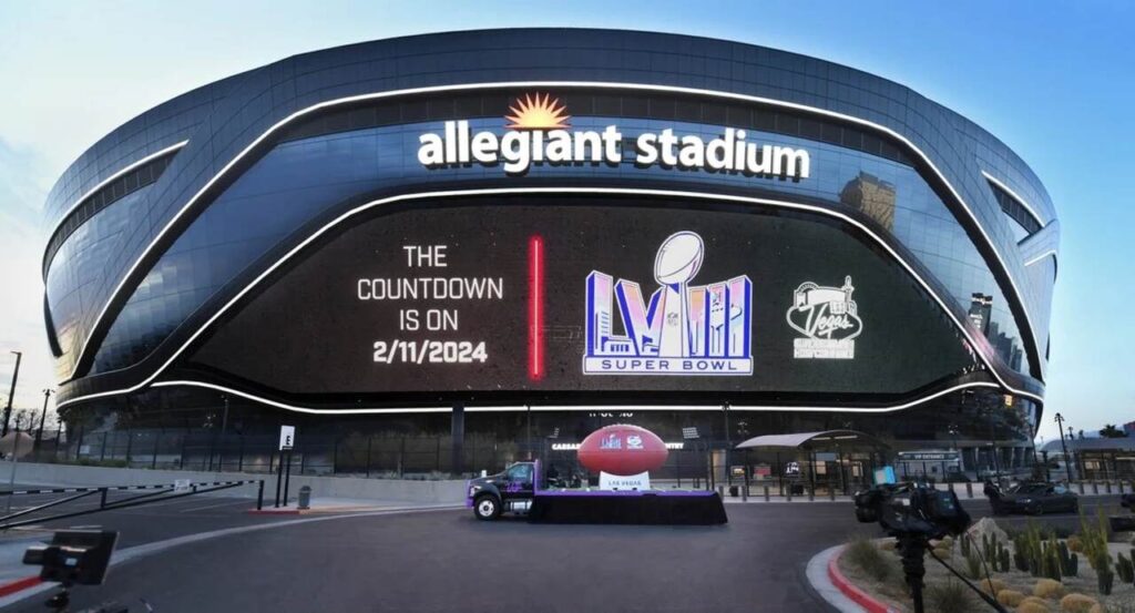 O sucesso comercial do Allegiant Stadium, palco do Super Bowl LVIII