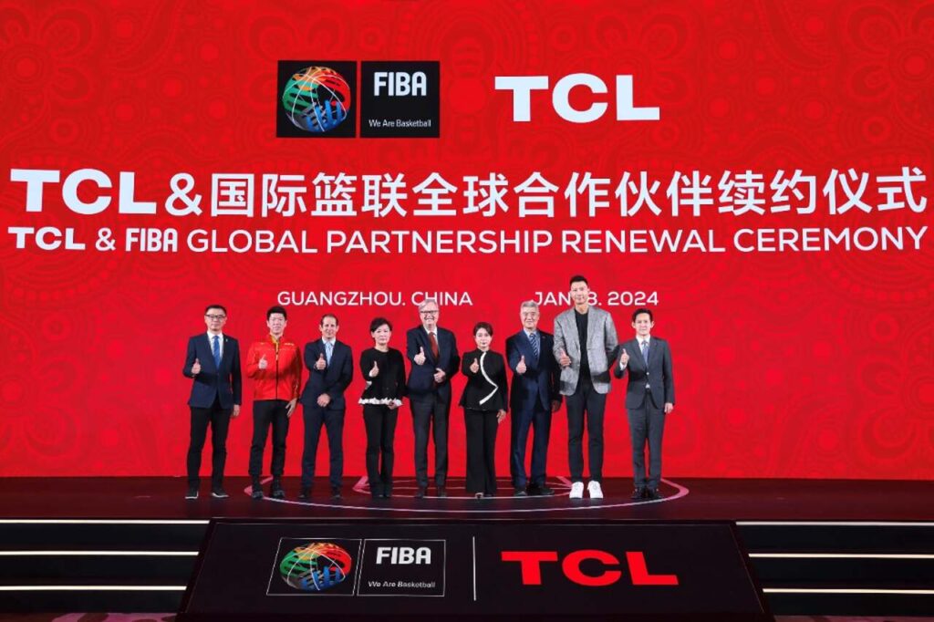 FIBA anuncia renovação de parceria com a TCL