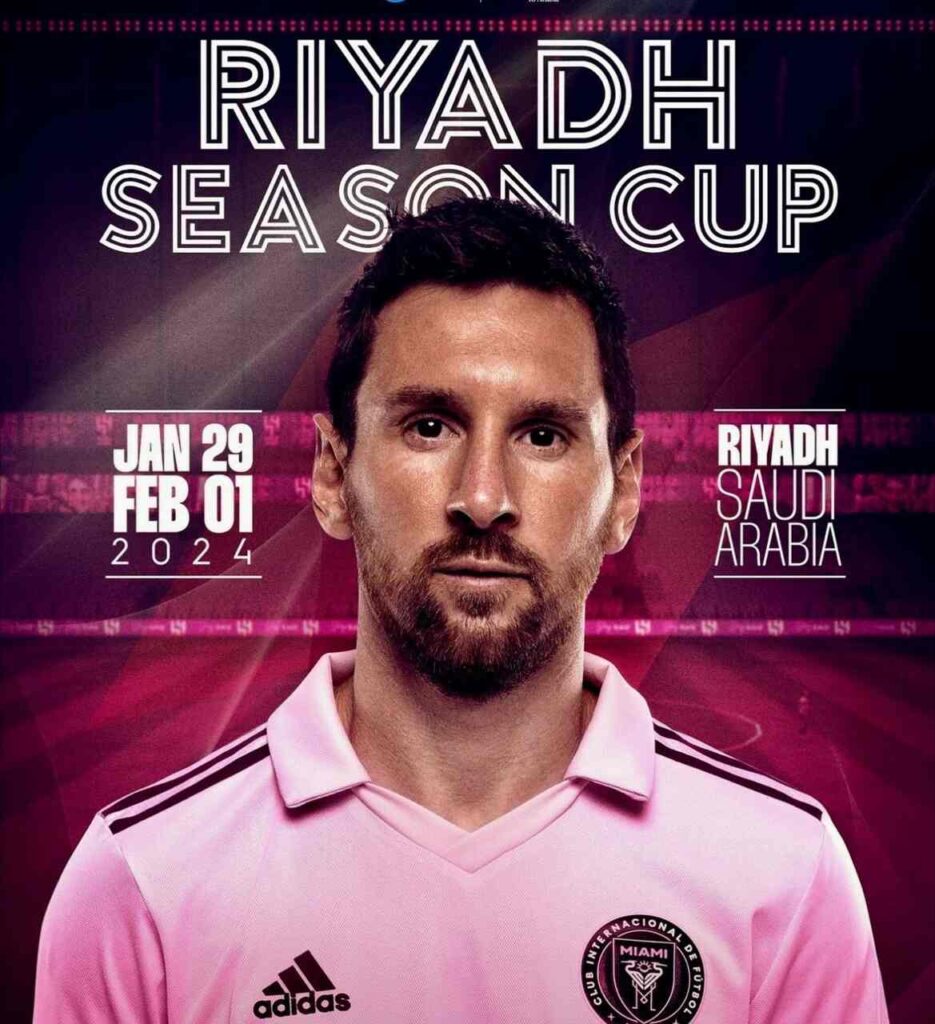 Riyadh Season Cup promoverá encontro entre Messi e Cristiano Ronaldo