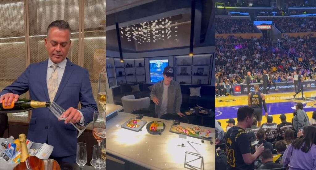 R$ 25 milhões por temporada: por dentro do camarote de luxo na arena do Los Angeles Lakers