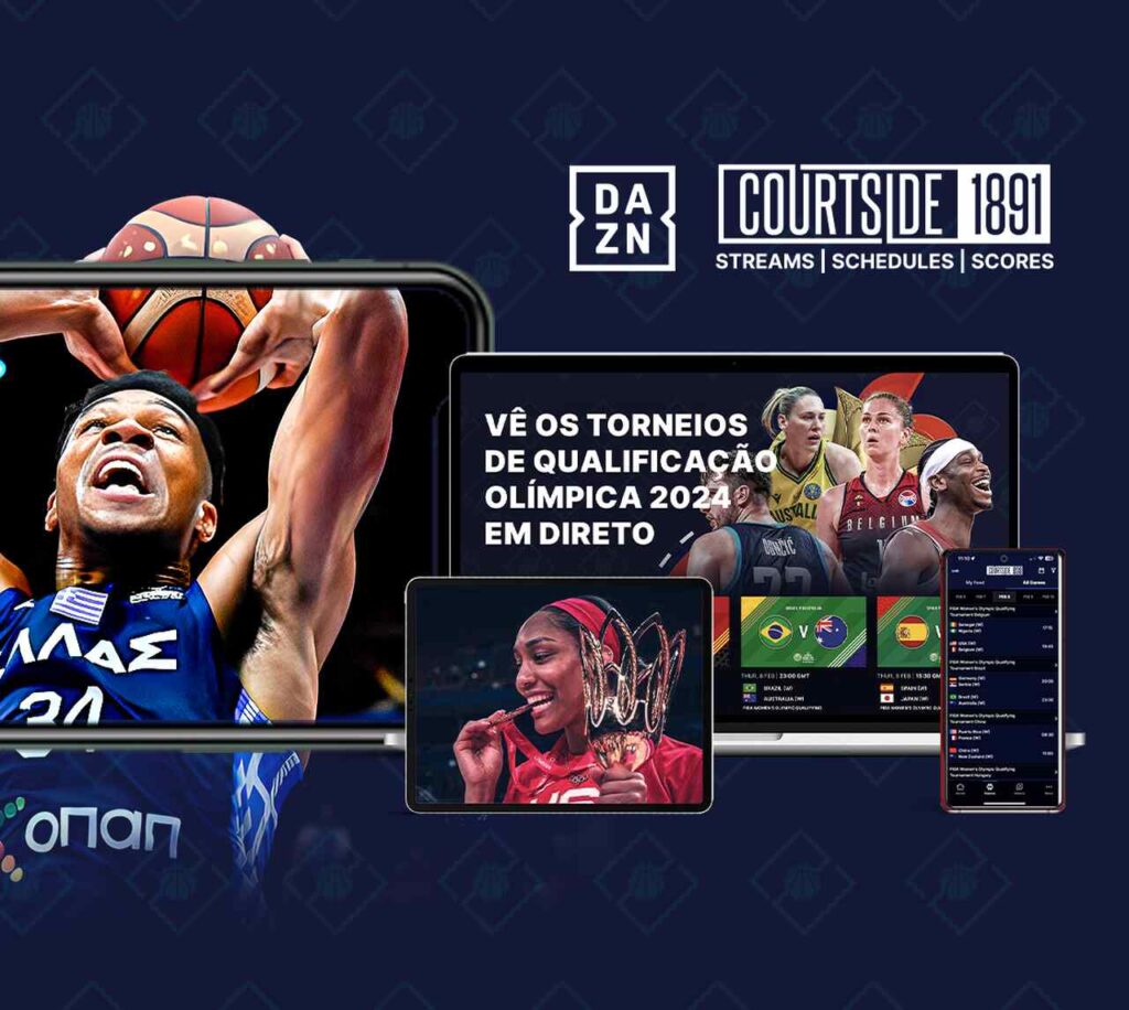 Em acordo com a FIBA, DAZN auxiliará na distribuição de torneios internacionais de basquete