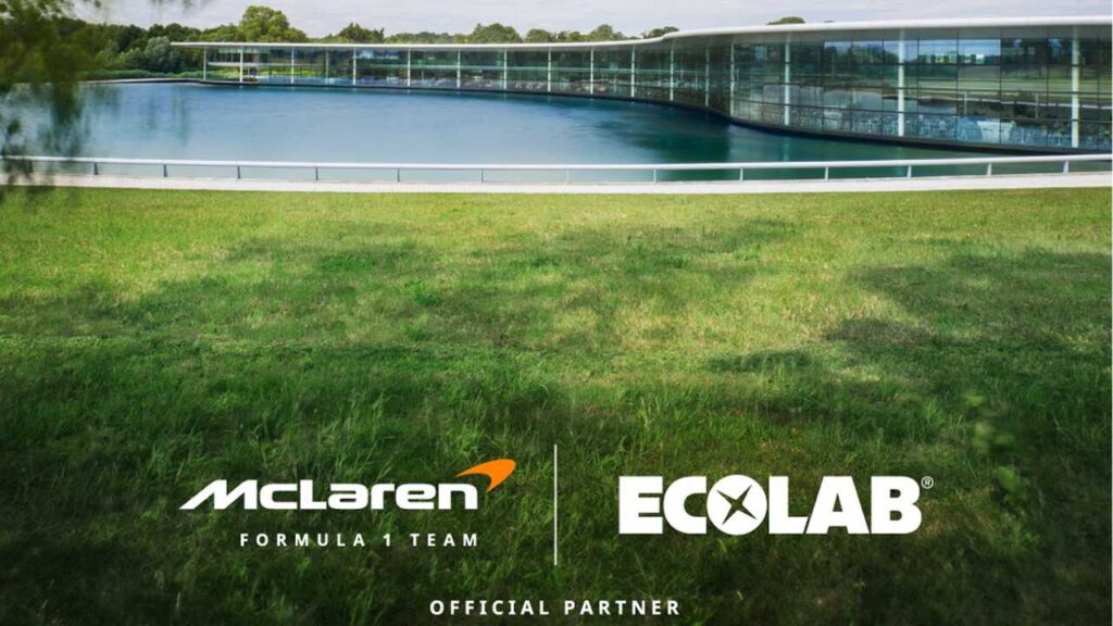 Visando soluções sustentáveis, McLaren anuncia parceria com a Ecolab