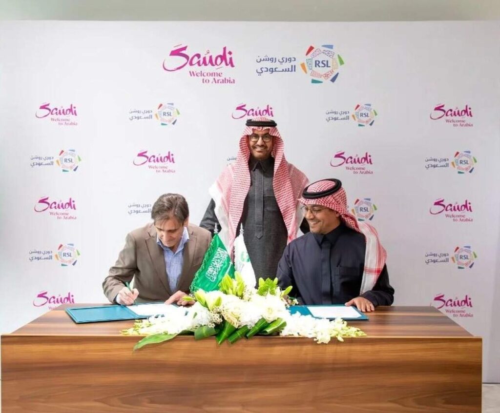 Autoridade de Turismo Saudita fecha parceria com a Saudi Pro League