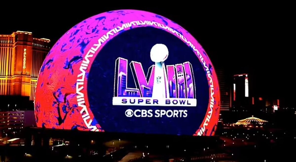 Qual o preço para divulgar na Sphere, em Las Vegas, na semana do Super Bowl?