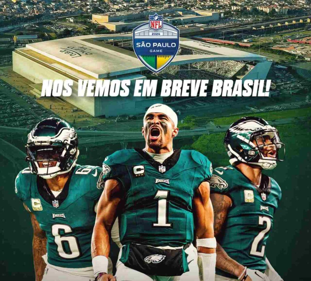 Philadelphia Eagles será uma das equipes do primeiro jogo da NFL no Brasil