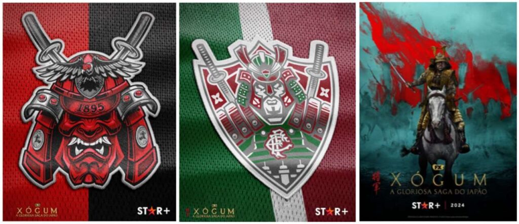 Star+ faz ação com Flamengo e Fluminense para promover a série “Xógum: a gloriosa saga do Japão”