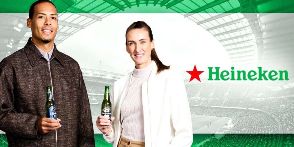 Heineken anuncia Virgil van Dijk e Jill Scott como novos embaixadores