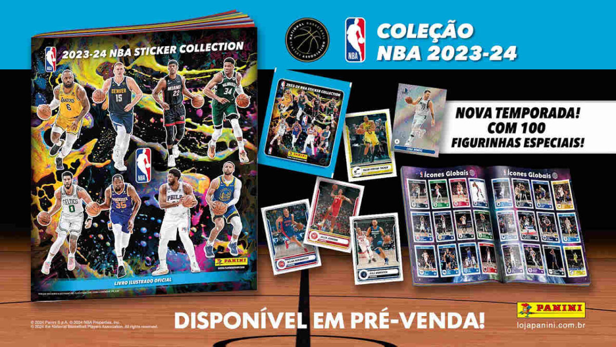 Panini apresenta álbum de figurinhas oficial da NBA 2023/2024