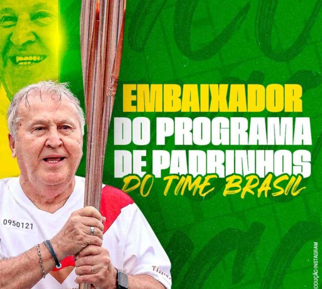 Zico será embaixador do Time Brasil para os Jogos Olímpicos Paris 2024