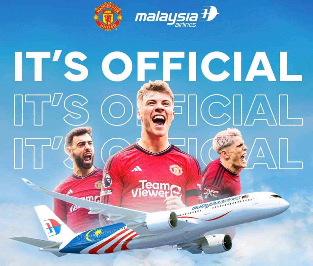 Malaysia Airlines é a nova companhia aérea do Manchester United