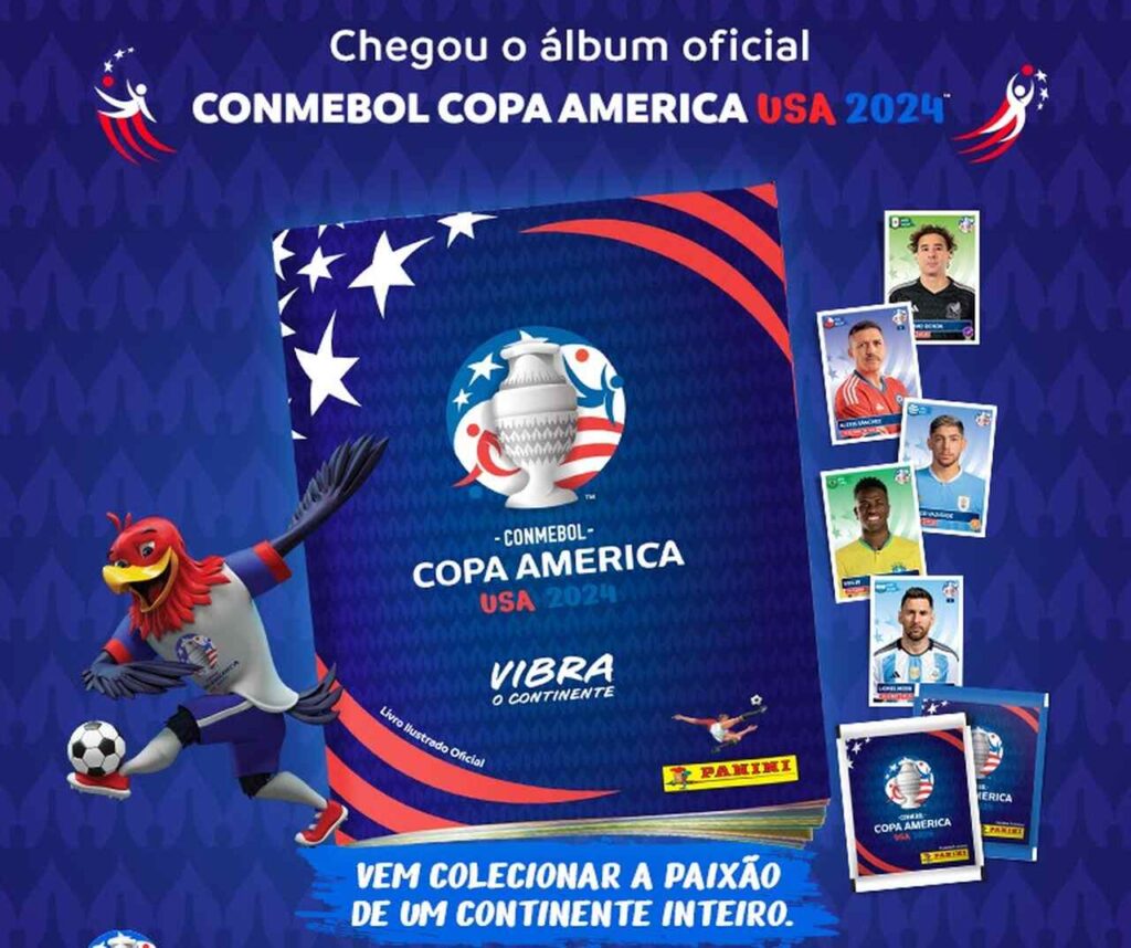 Panini apresenta álbum oficial da Copa América 2024