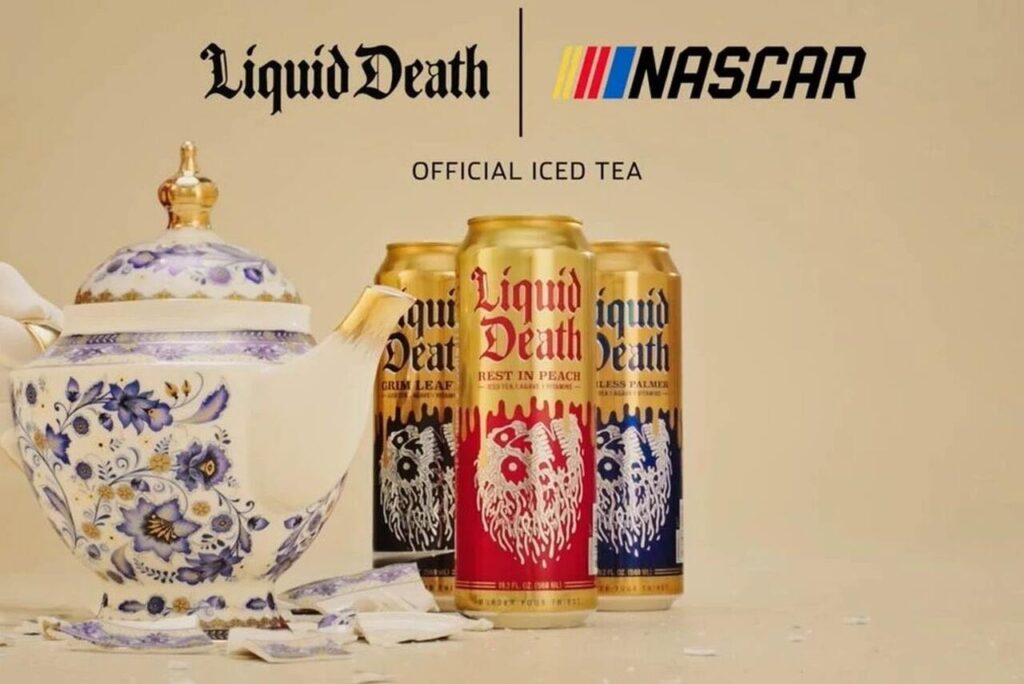 Sucesso de venda nos Estados Unidos, Liquid Death fecha parceria com a NASCAR
