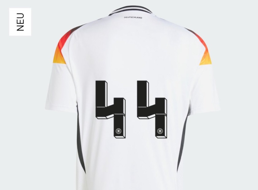 adidas irá proibir a personalização das camisas da Alemanha com o número 44