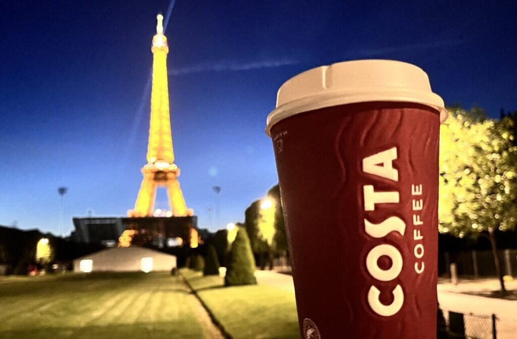 Costa Coffee, subsidiária da Coca-Cola, é a nova parceira dos Jogos Olímpicos Paris 2024