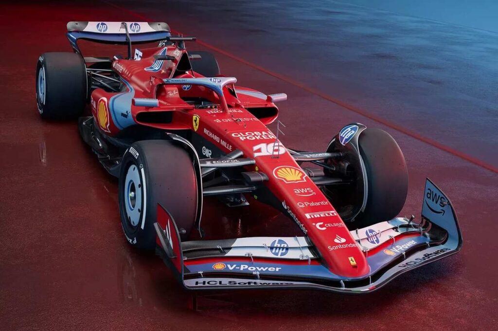 Scuderia Ferrari HP apresenta pintura com tons de azul para o GP de Miami