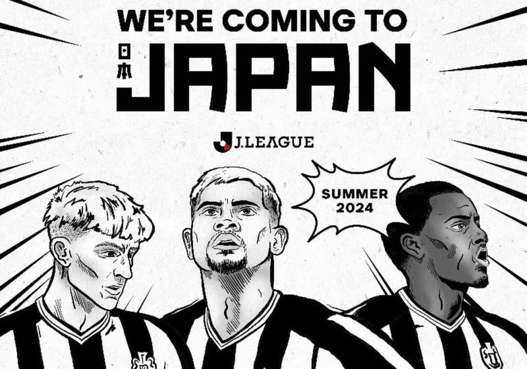 Fortalecendo presença na Ásia, Newcastle confirma participação em torneio no Japão