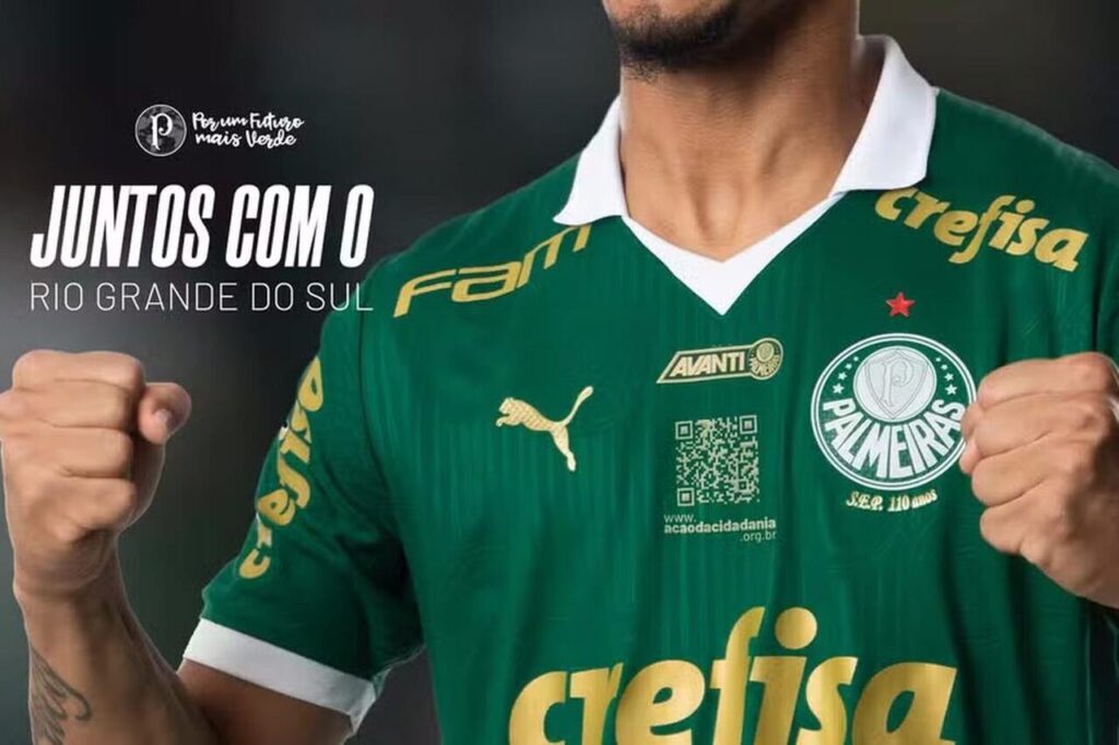 Palmeiras doará renda da partida contra o Athletico para vítimas no RS
