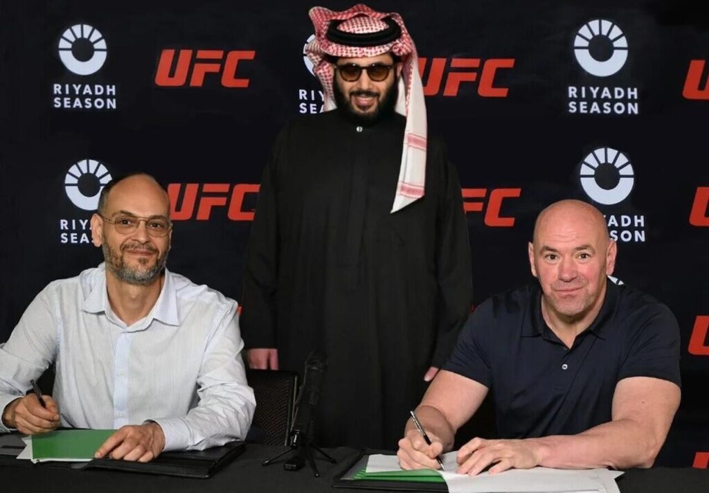 UFC renova parceria com a Riyadh Season, evento anual financiado pela Arábia Saudita