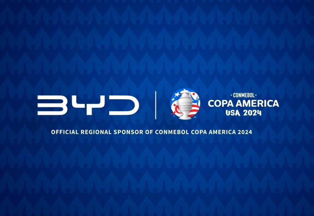 BYD é a nova patrocinadora da Copa América 2024