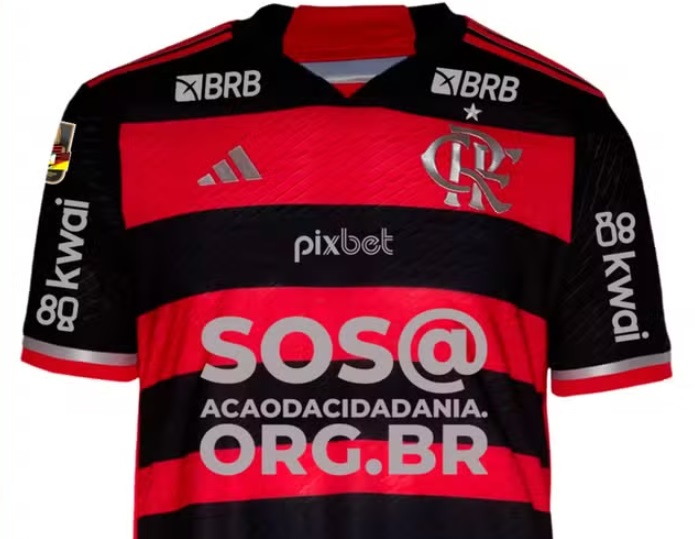 Contra o Corinthians, Flamengo exibirá PIX no patrocínio máster para ajuda às vítimas do Sul